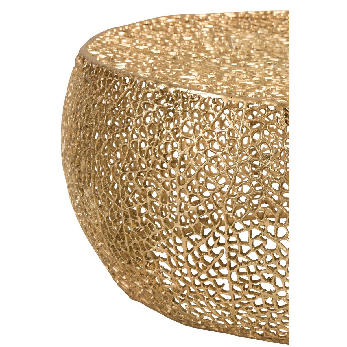 Détail du motif corail sur la table basse J-Line