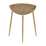 Table d'appoint Table décorative en métal en 4 parties ALSTER 40x45x40 cm Classe triangulaire.