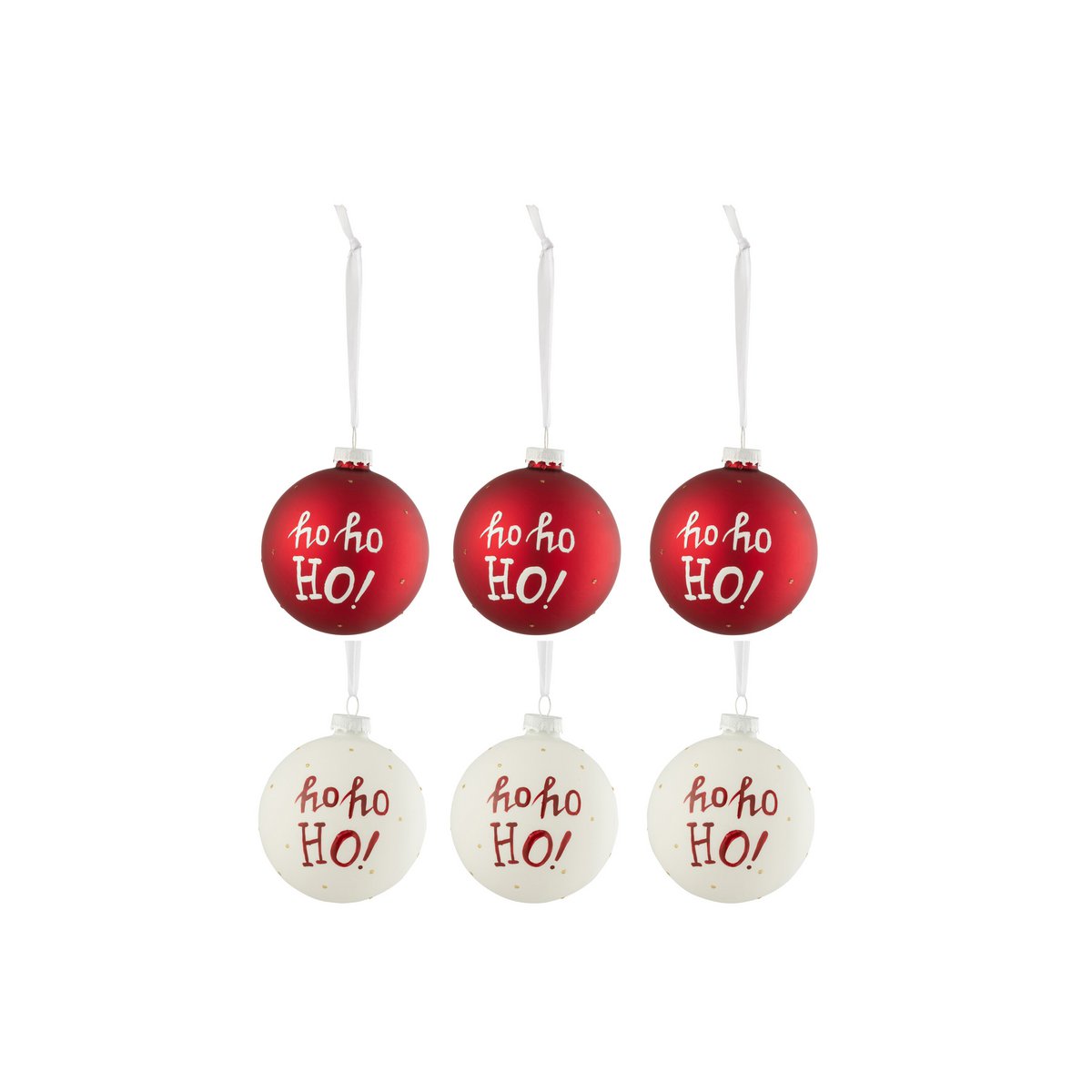 Détail de la finition brillante de la boule de Noël J-Line