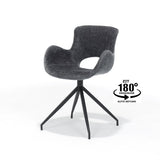 Tissu de chaise Paul Perfect Harmony Anthracite