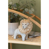 Figurine lion J-Line, détail de la texture en résine