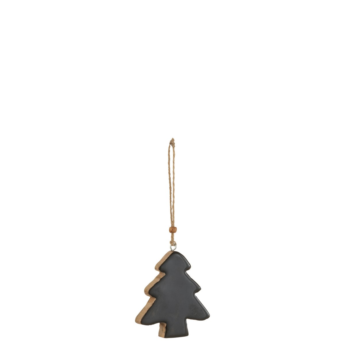 Cintre de Noël J-Line en bois noir, élégant et pratique