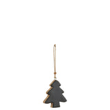 Cintre de Noël J-Line en bois noir, élégant et pratique
