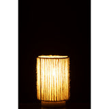 Lampe Cylindre J-Line éclairée dans un salon moderne