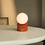 Lampe rechargeable Morris marron châtaignier