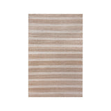 Tapis Kavali en jute et coton, design bohème nature/ivoire, 160x230 cm
