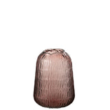 Vase Lolita J-Line en verre rose, élégant et moderne, diamètre 17 cm