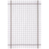 Torchon Petits Carreaux Taupe 50 X 70