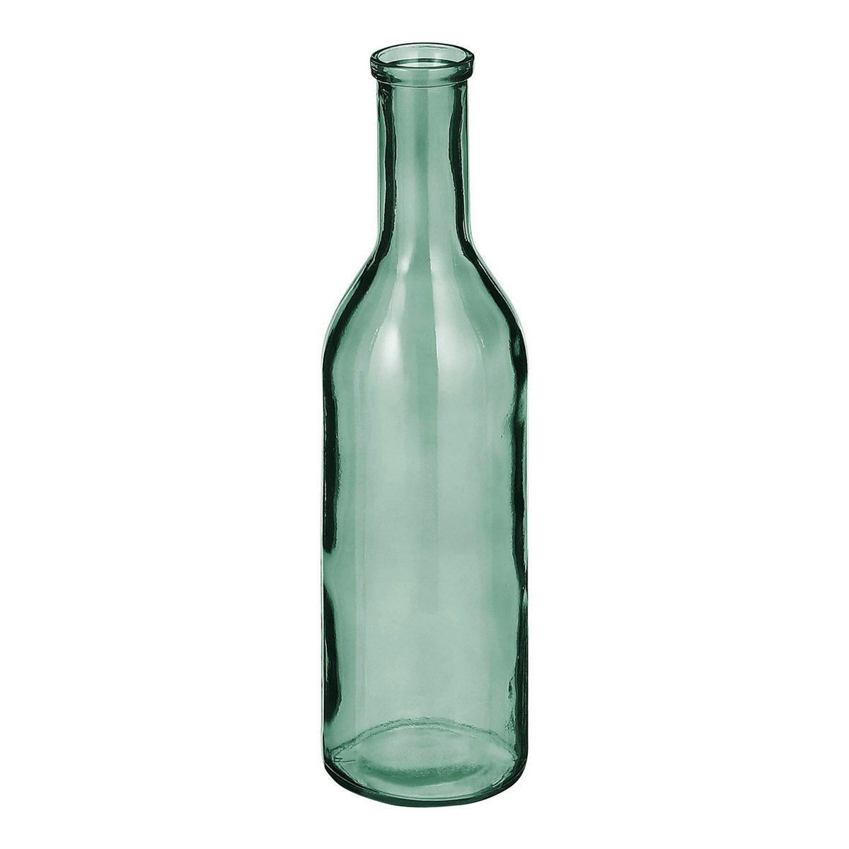 Bouteille décorative Rioja Grey en verre recyclé avec une teinte gris-vert