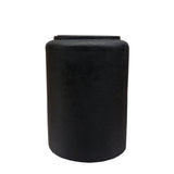 Cache-pot en polyester noir Horsens Rough