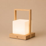 Lampe de table rechargeable Noah marron clair