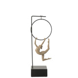 Cerceau de gymnaste Alpha en résine beige et noir, vue de face