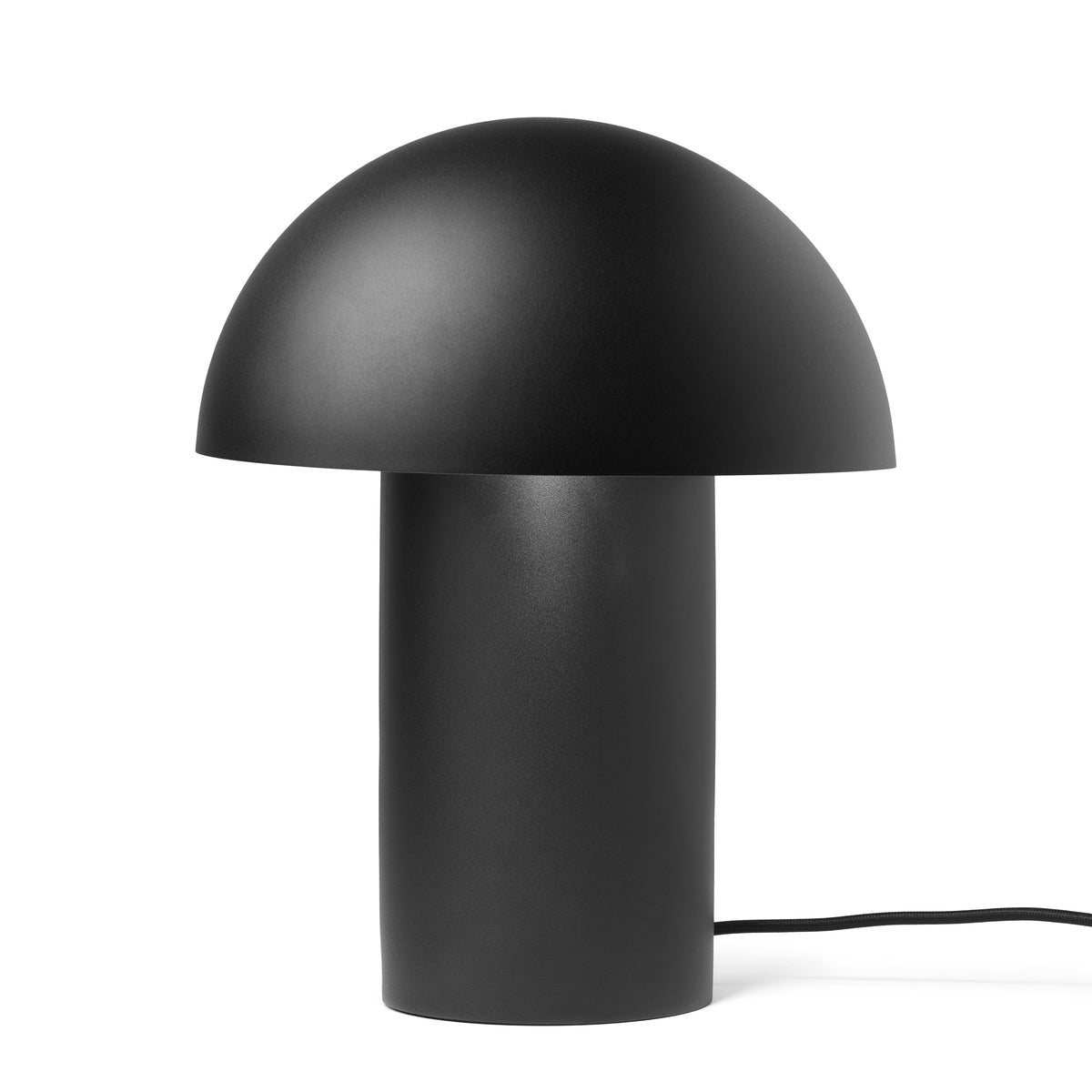 Lampe de table Leery en noir avec design minimaliste et industriel