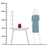 Vase Tasman S en verre rouge vif