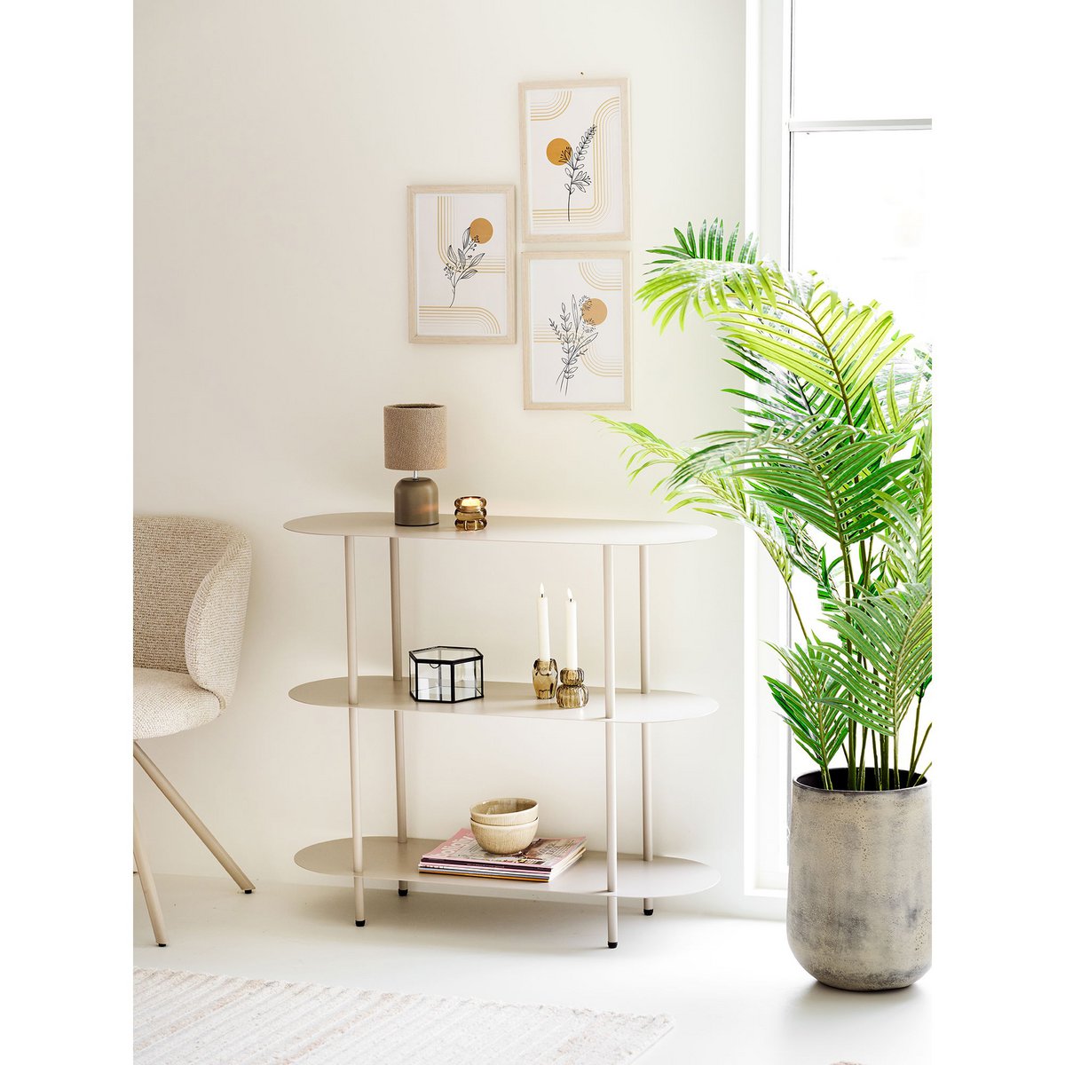 Lampe Morlet allumée, créant une ambiance chaleureuse
