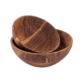 Bol en bois décoration bol maître boîte 8 parties 20 ou 25 cm aliments acacia massive