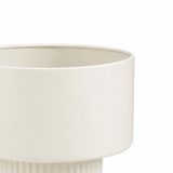 Pot de fleurs intérieur Lux Blanc cassé