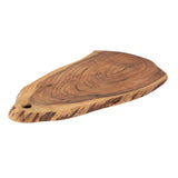 Tranche d'arbre de planche de service collé 34x16cm ou 52x24cm de service décoration comprimé acacia massive