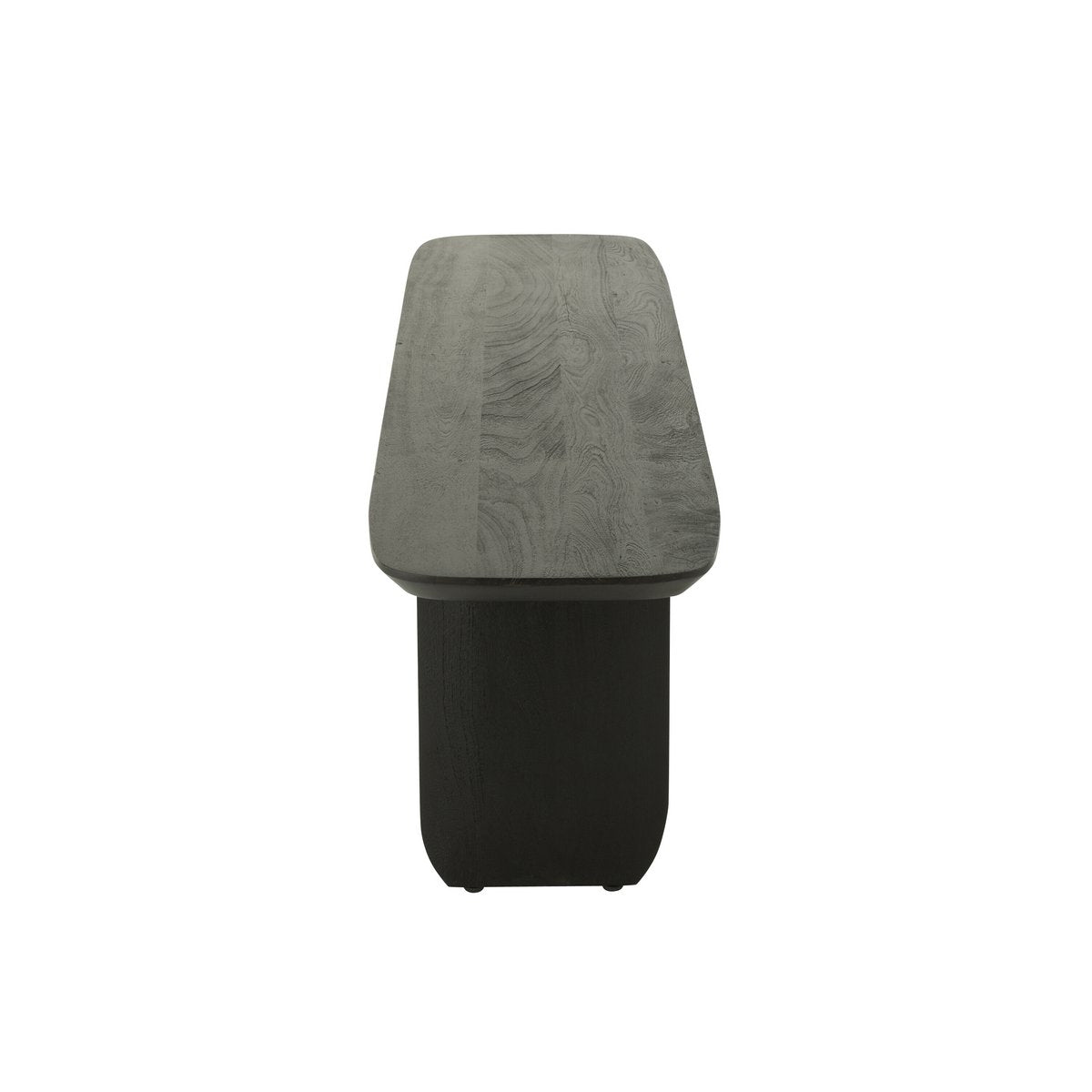 Canapé J-Line en bois d'acacia noir, angle gauche