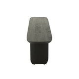 Canapé J-Line en bois d'acacia noir, angle gauche