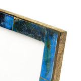 Le Cadre Patchwork Azure - Turquoise - 13x18