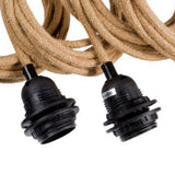 Luminaires Plafonnier - Noir Naturel - 5 Luminaires