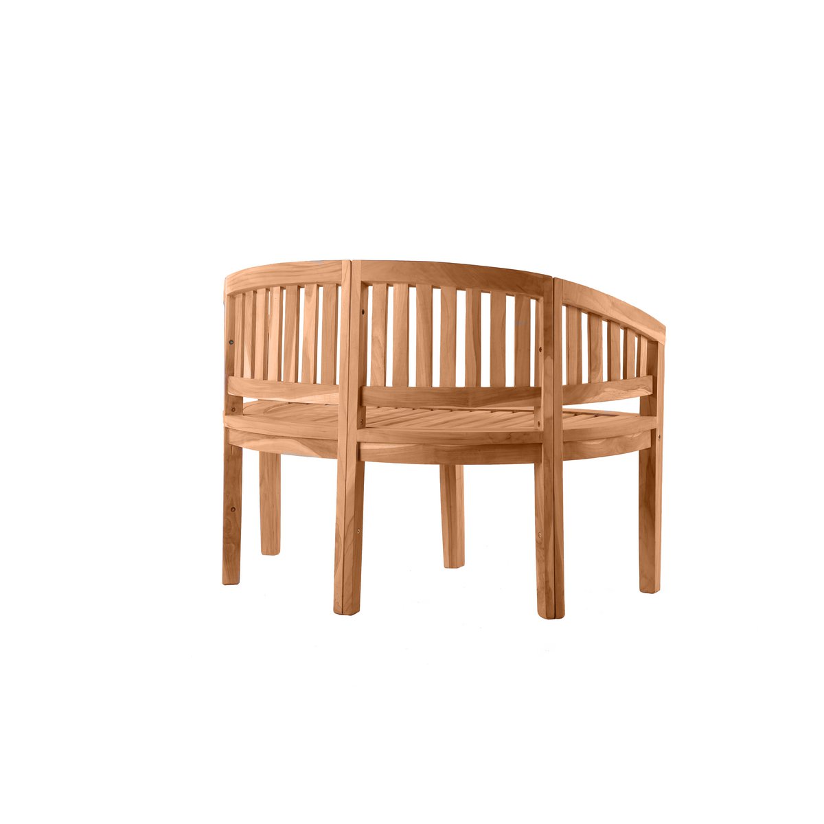 Banc de jardin en teck, vue latérale