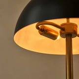 Lampe de table Lola dorée et noire