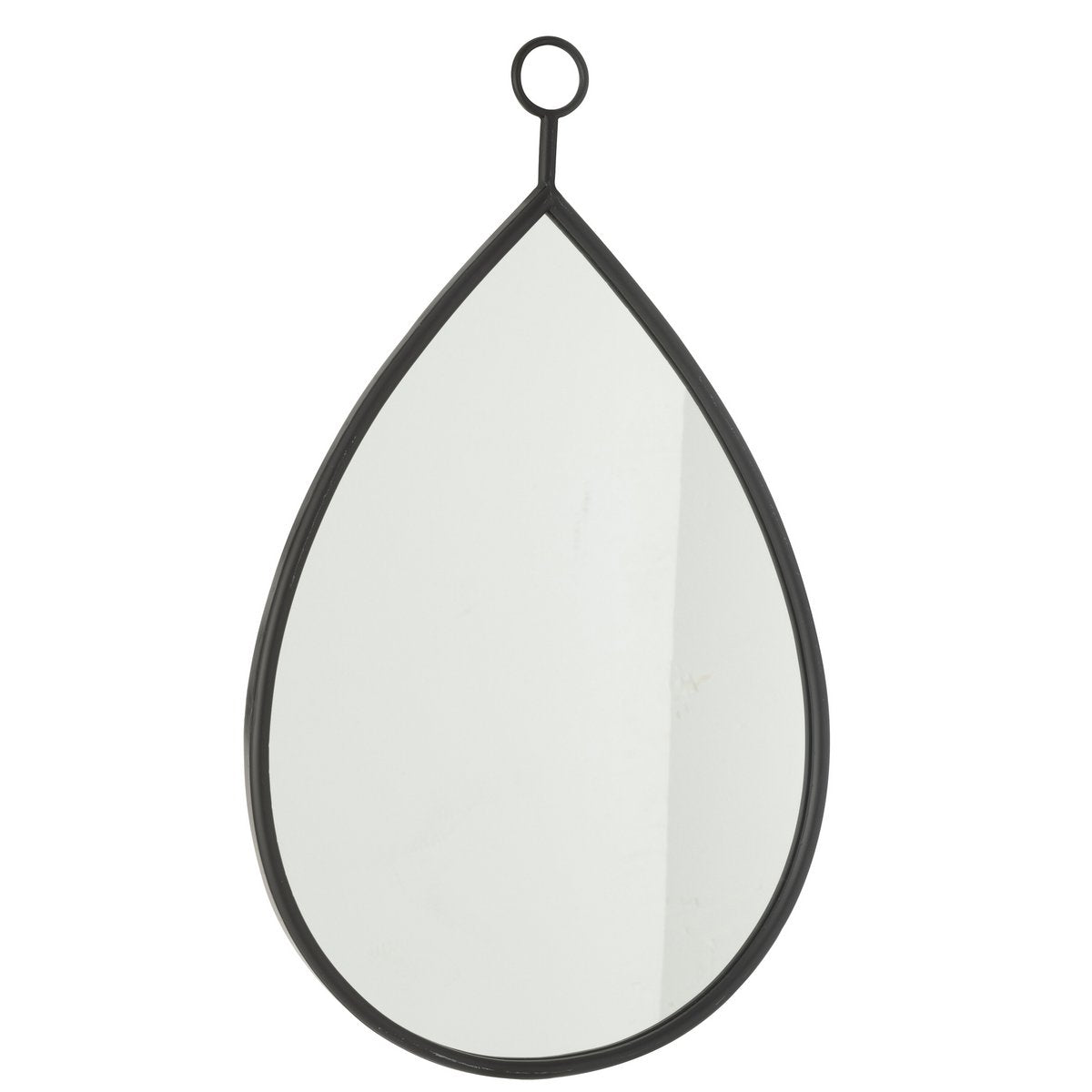 Détail du miroir J-Line Spiegel Drop, design chic et contemporain