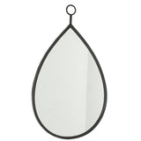 Détail du miroir J-Line Spiegel Drop, design chic et contemporain
