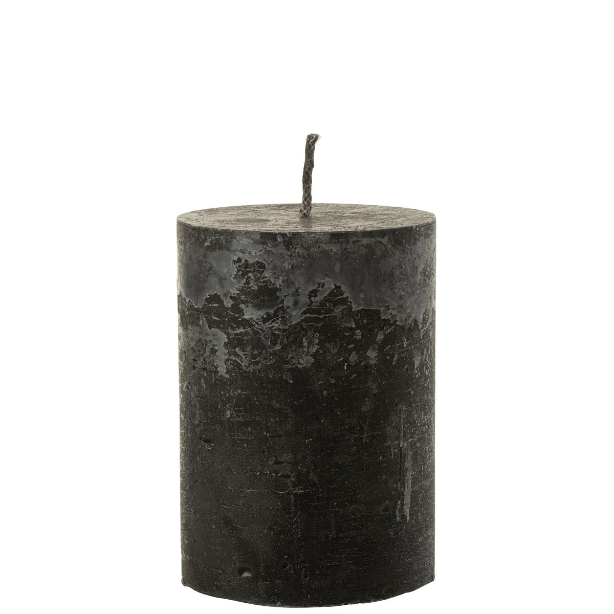 Bougie noire J-Line en extérieur, ambiance chaleureuse