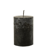Bougie noire J-Line en extérieur, ambiance chaleureuse
