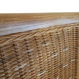 Chaises de salle à manger Ensemble avec des accoudoirs 4 morceaux de chaises de rotin brun Perth grignoter les fauteuils durables