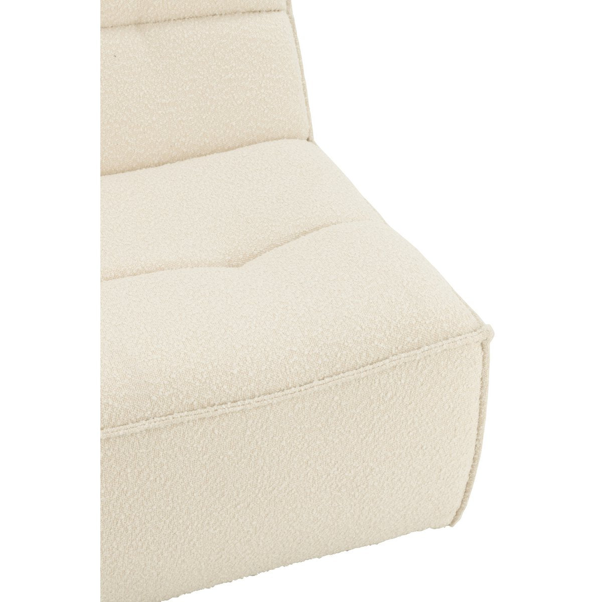 Fauteuil J-Line Running Square avec coussins décoratifs, style chic