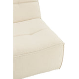 Fauteuil J-Line Running Square avec coussins décoratifs, style chic