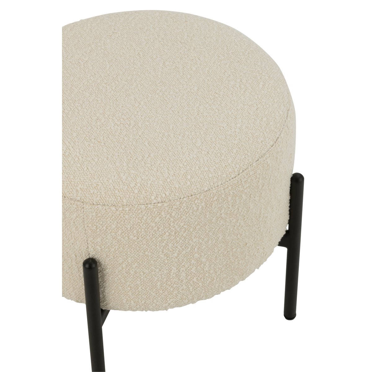 Tabouret J-Line Bouclé dans un salon moderne