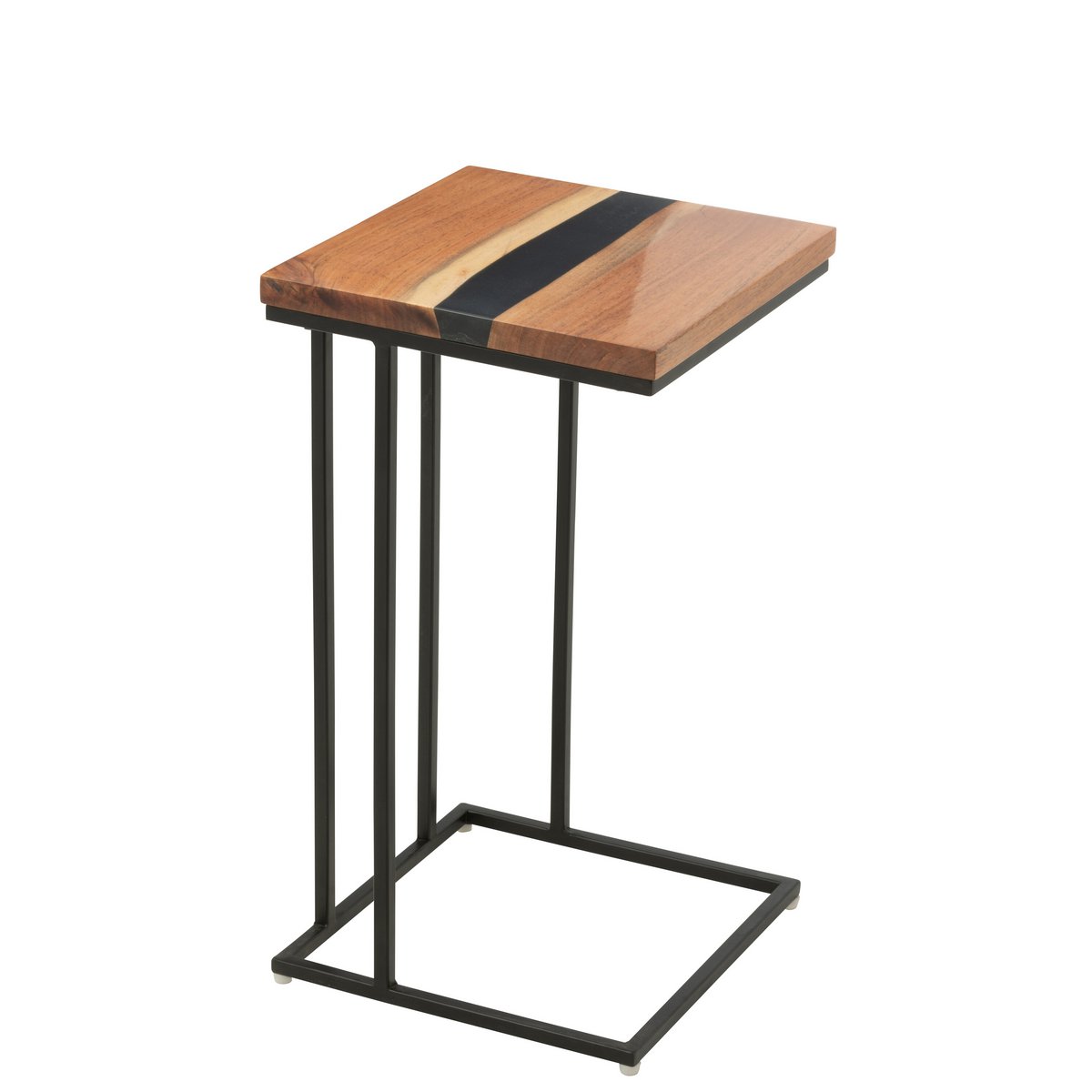 Table d'appoint J-Line dans un cadre élégant, avec des éléments de décoration.