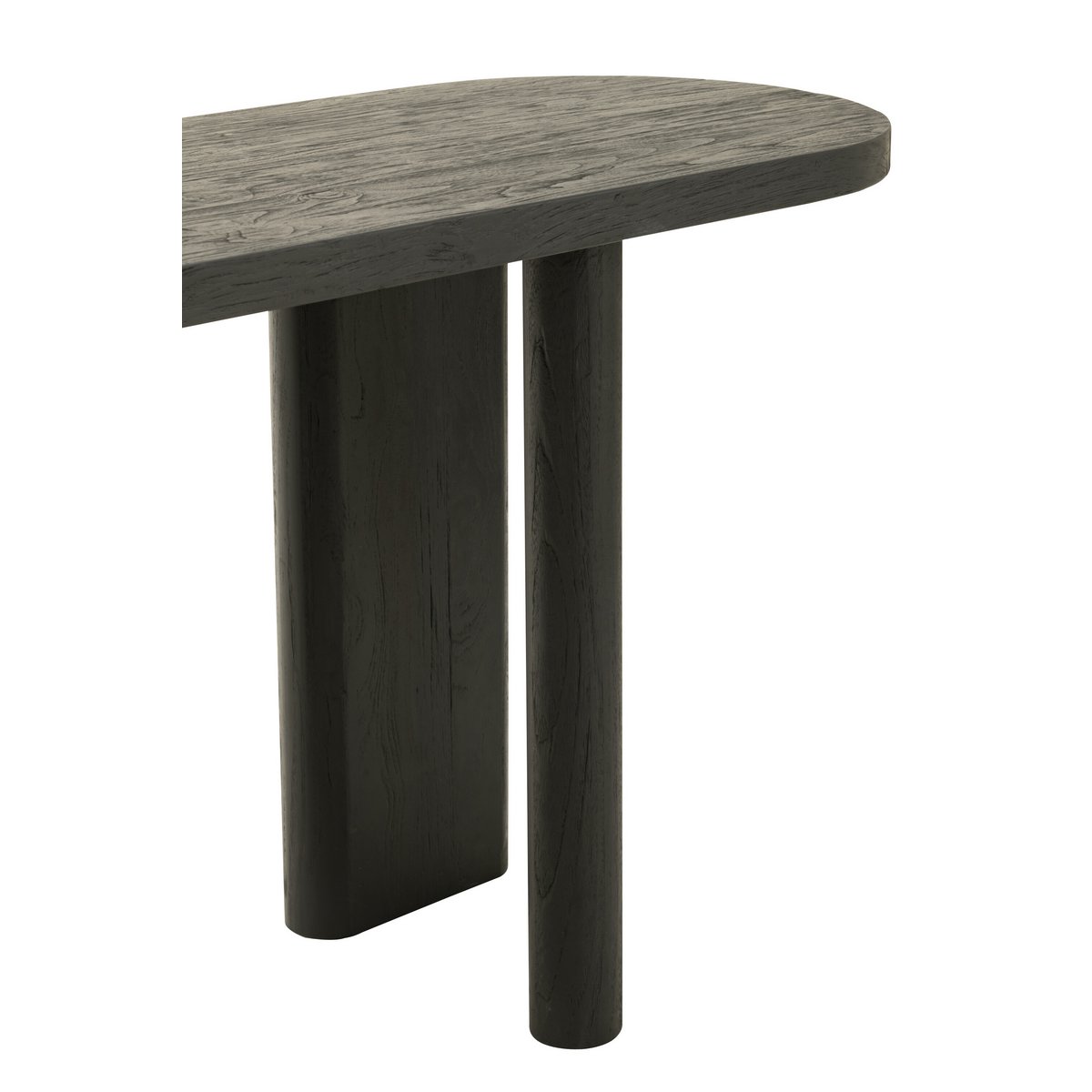 Vue rapprochée du pied de la table console J-Line