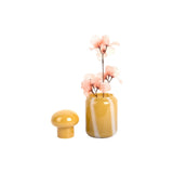 Vase Dulce Raya Petit en verre, détail des rayures blanches