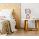 Lampe de table en céramique "simplement céramique", lampe de table en céramique, or, avec version E14, pour salle à manger, salon, couloir ou bureau, 31 cm de haut