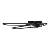 LED DE PLADIER LED CCT "Carlon" en aluminium et plastique Matt Black, avec LED intégrée, de 120 cm de long