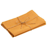 Lot de 2 serviettes de table recyclées Delia Tournesol 41 x 41