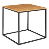 Table d'appoint Vita avec finition aspect chêne, vue de côté