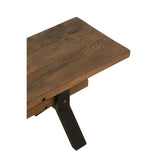 Canapé J-Line Aged en bois marron, ambiance cosy