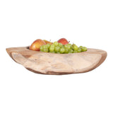 Bol Rio en teck naturel avec grain de bois distinctif