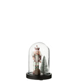 Cloche Casse-Noisette J-Line en verre rouge et vert, vue de face