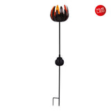 Brochette solaire LED "Fleur", pour la brochette à l'extérieur, en métal et en plastique en cuivre, avec LED intégrée