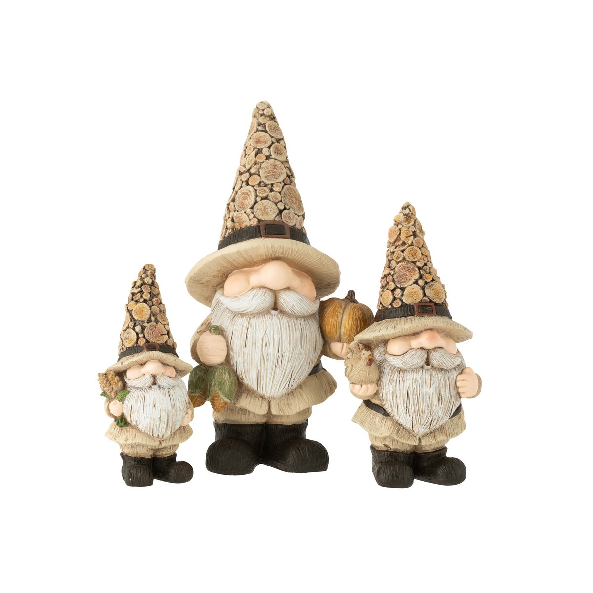 Figurine J-Line Gnome sur un fond décoratif