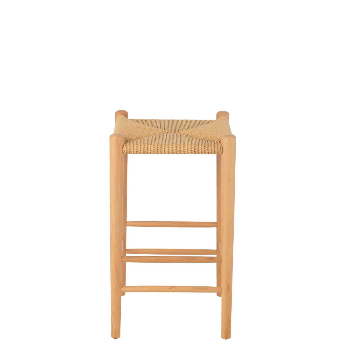 Chaise de bar J-Line en bois de frêne vue de profil