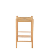 Chaise de bar J-Line en bois de frêne vue de profil
